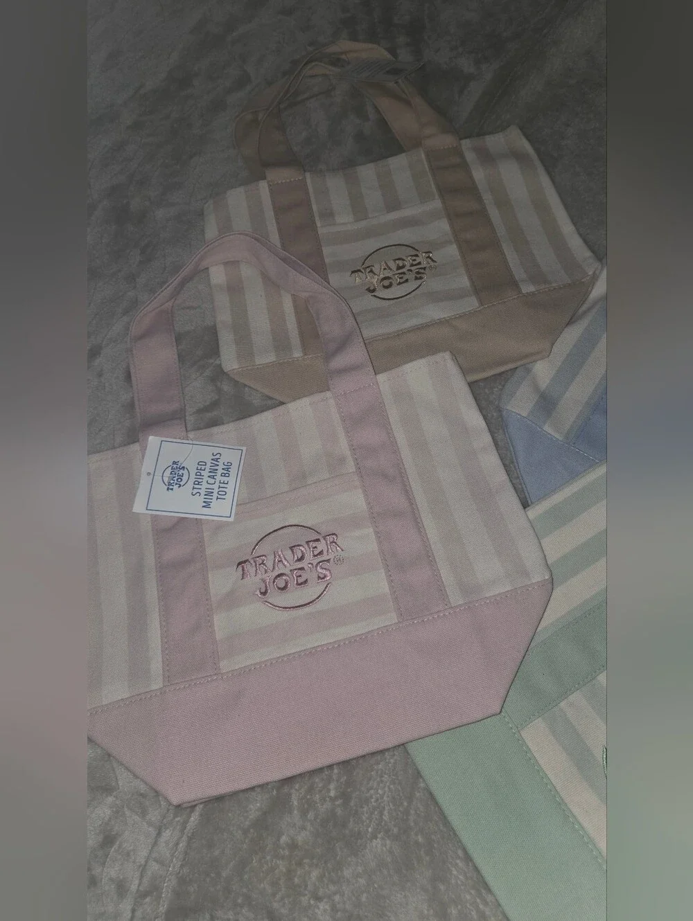 Trader Joe’s Stripe mini Tote Bag - bundle